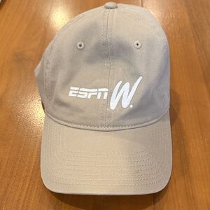 NWOT ESPN W conference limited edition Tan Baseball Cap